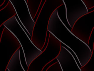red and violet glowing edges