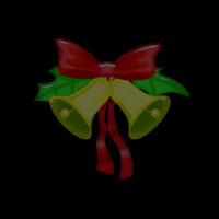christmas background on black