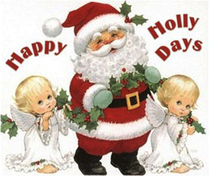 Angels with Santa Claus