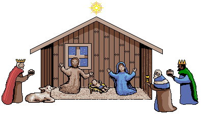 Clipart Christmas - Nativity Scenes - Gift Giving